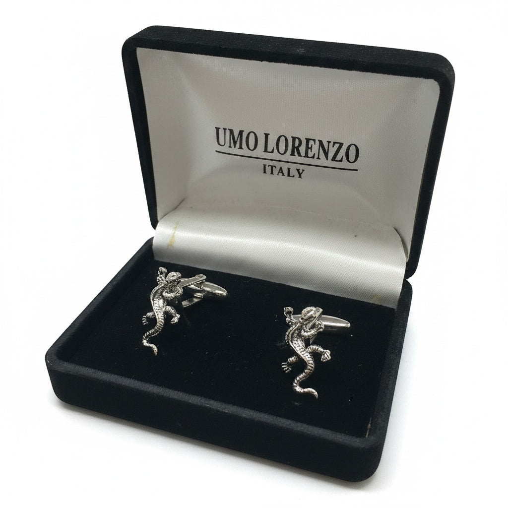 UMO Lorenzo Silver Solid Cufflinks