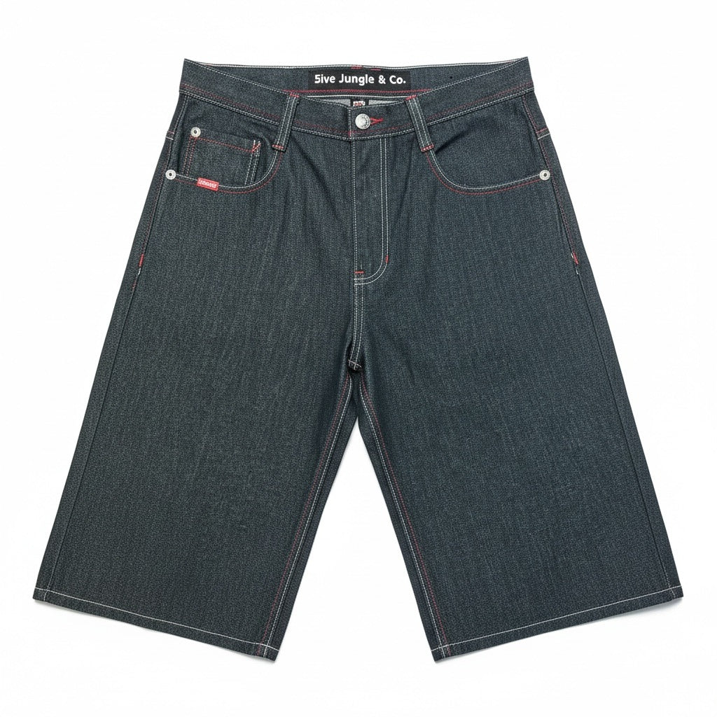 Size 36 5ive Jungle & Co. Faded Black Jean Shorts