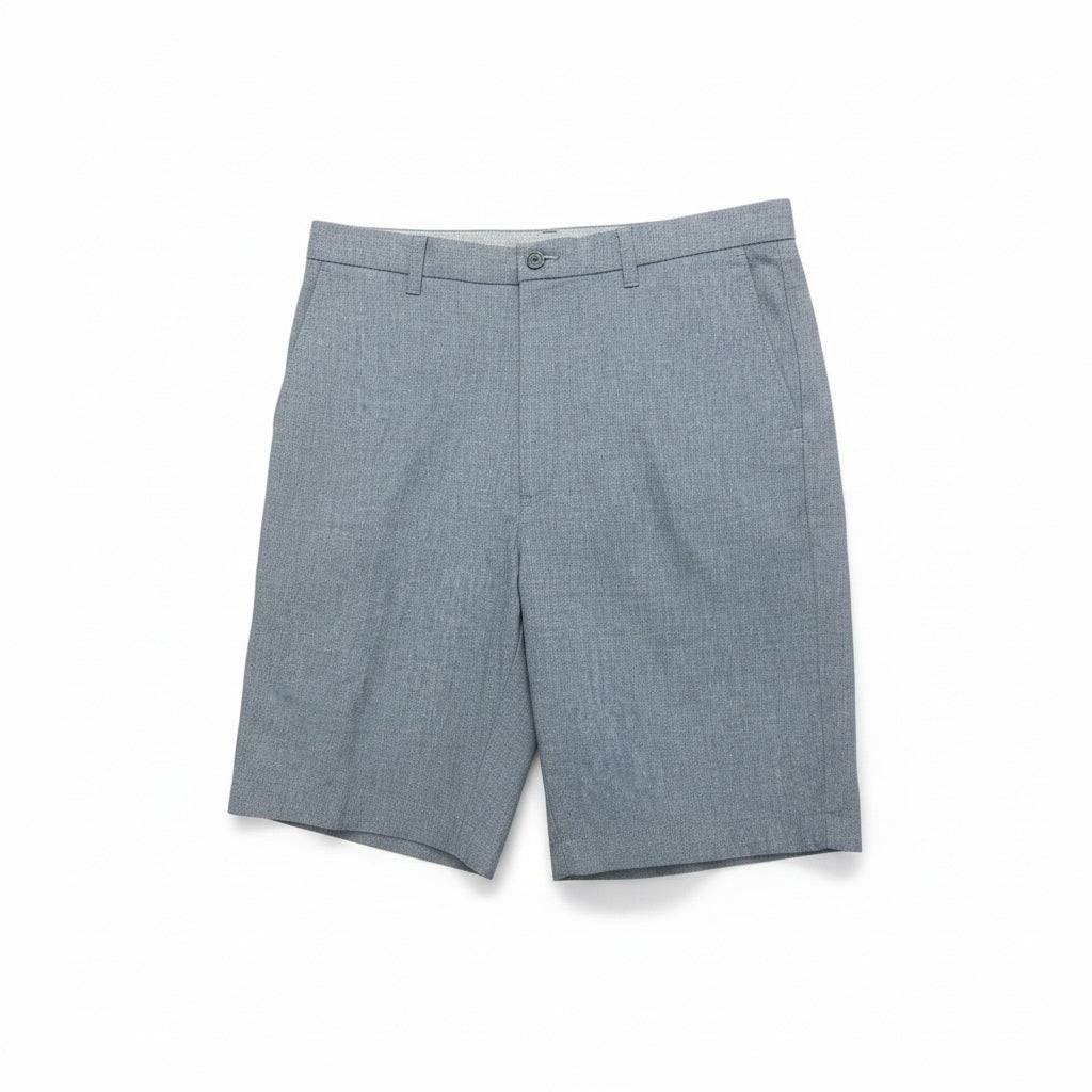 Size 42 Roundtree Yorke Navy Print Cotton Blend Solid Shorts