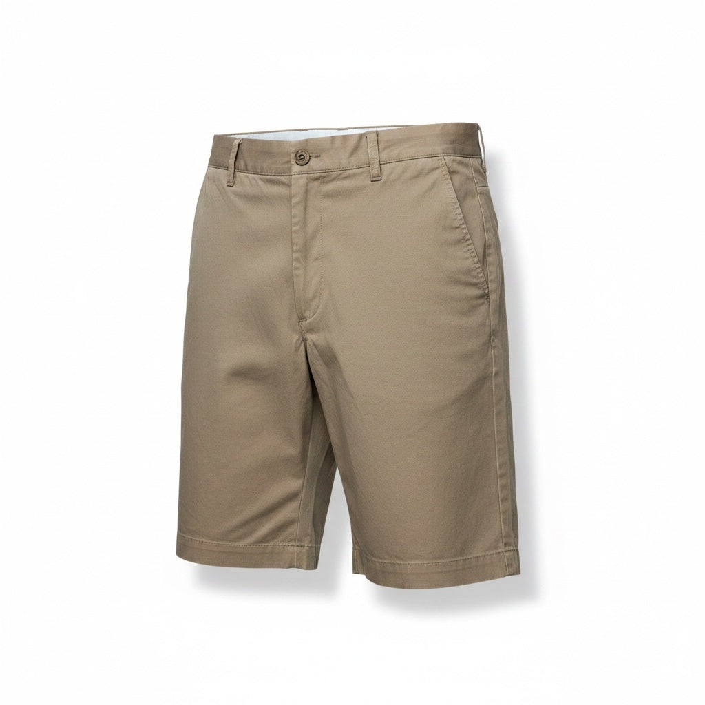 Size 34 Casuals Brown Khaki Cotton Solid Shorts