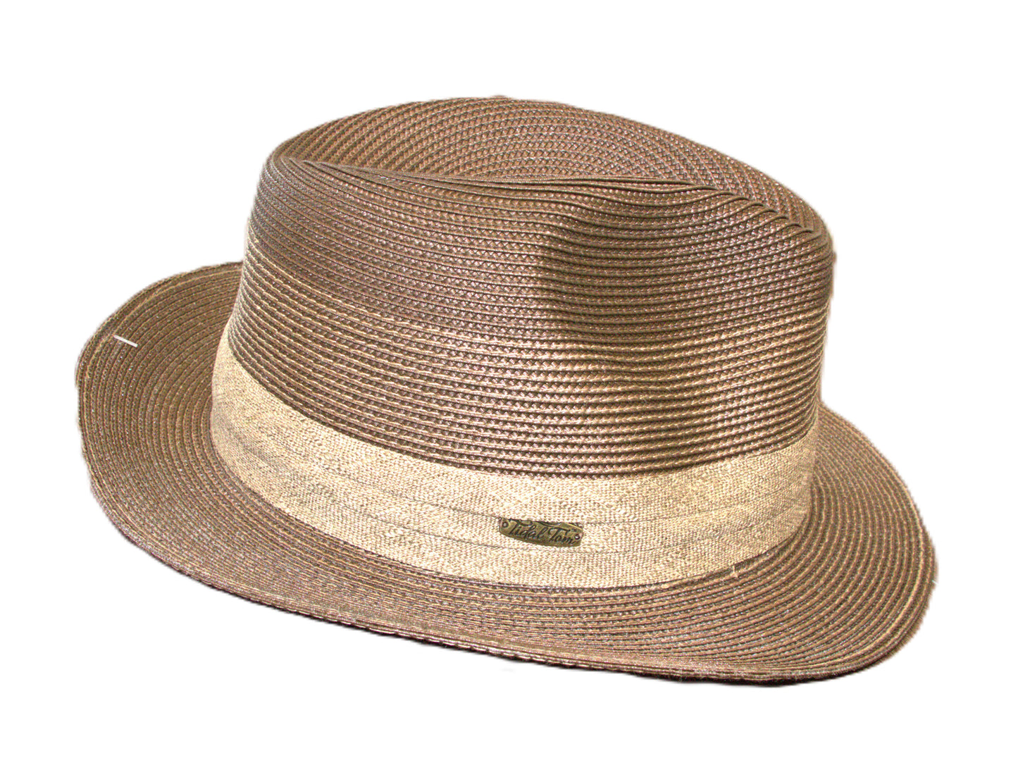 Tidal Tom Brown Straw Solid Size XL Straw Hats