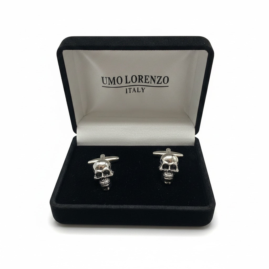 UMO Lorenzo Silver Solid Cufflinks