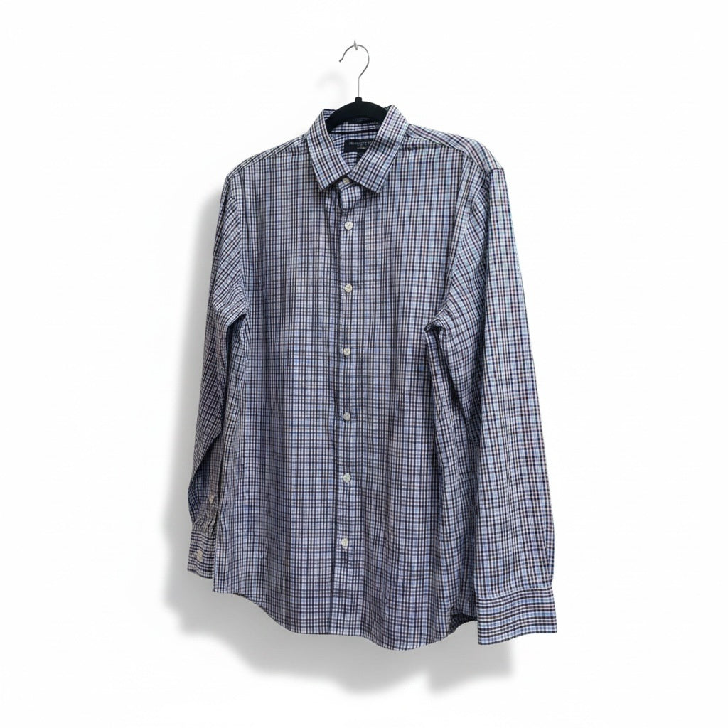 Size 15 1/2 Banana Republic Multi-Color Cotton Blend Long Sleeve Shirt