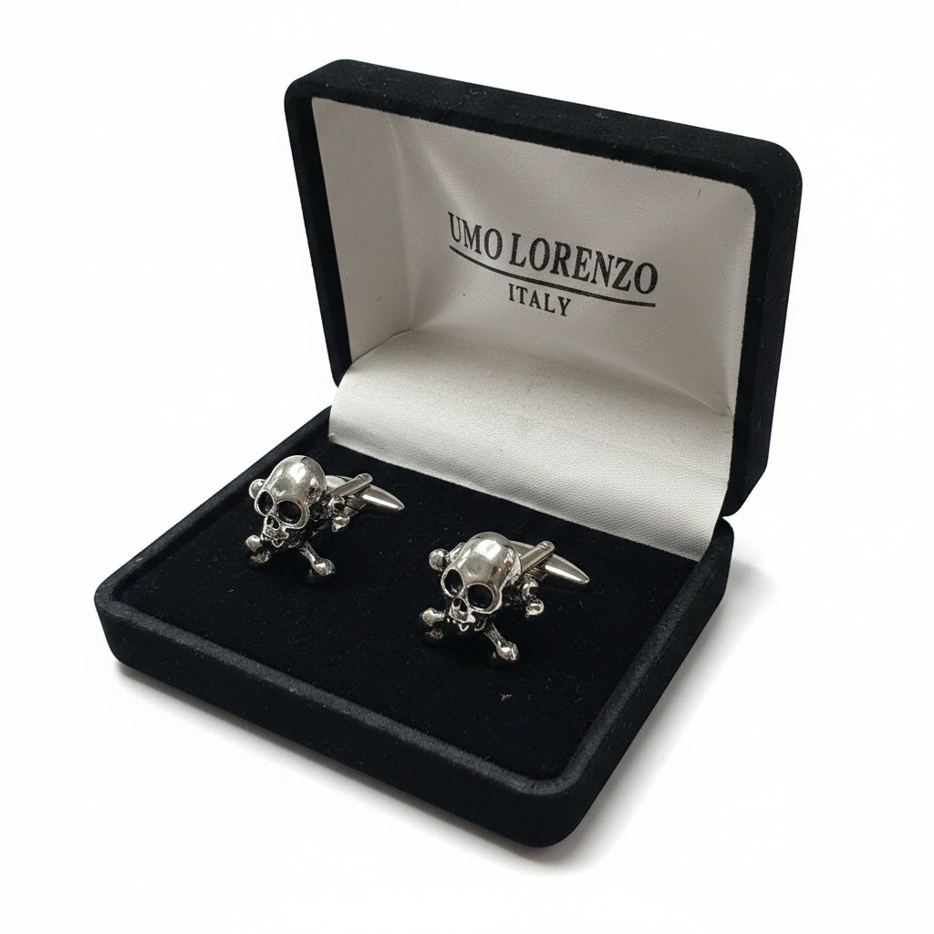 UMO Lorenzo Silver Solid Cufflinks