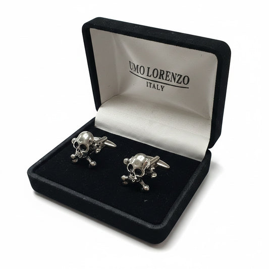 UMO Lorenzo Silver Solid Cufflinks