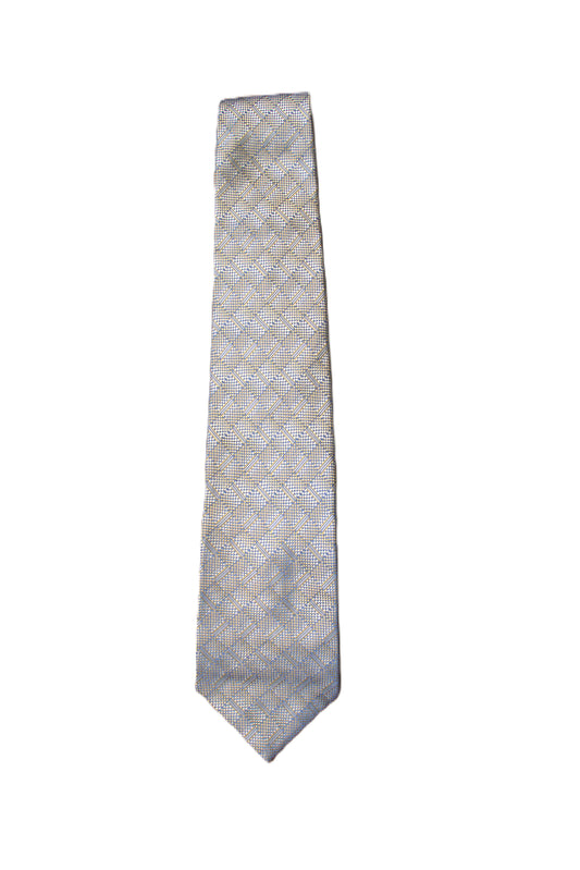 DKNY Gold/Blue Silk Shimmer Mens Tie