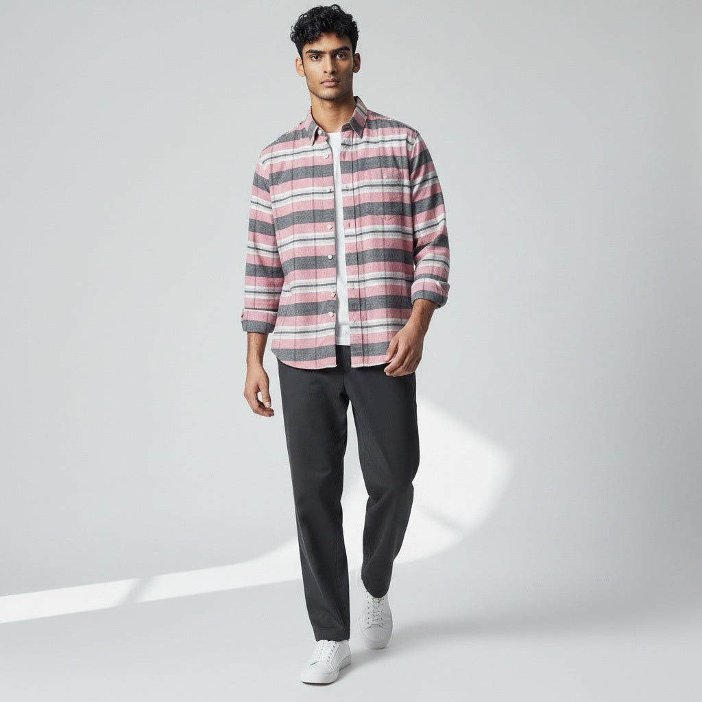 Size M Gap Multi-Color Cotton Long Sleeve Button Down