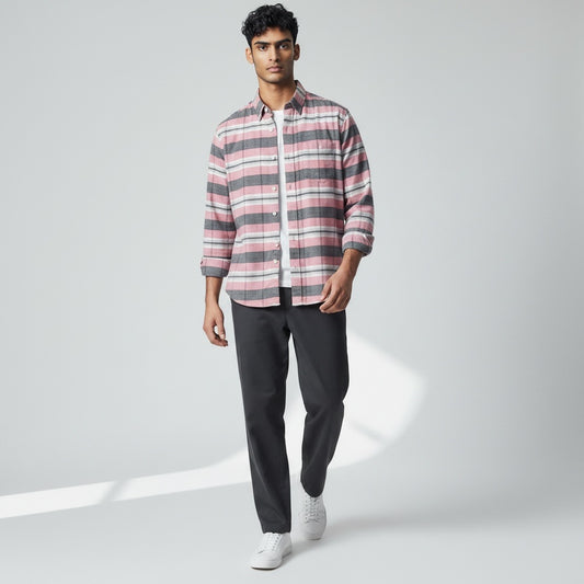 Size M Gap Multi-Color Cotton Long Sleeve Button Down