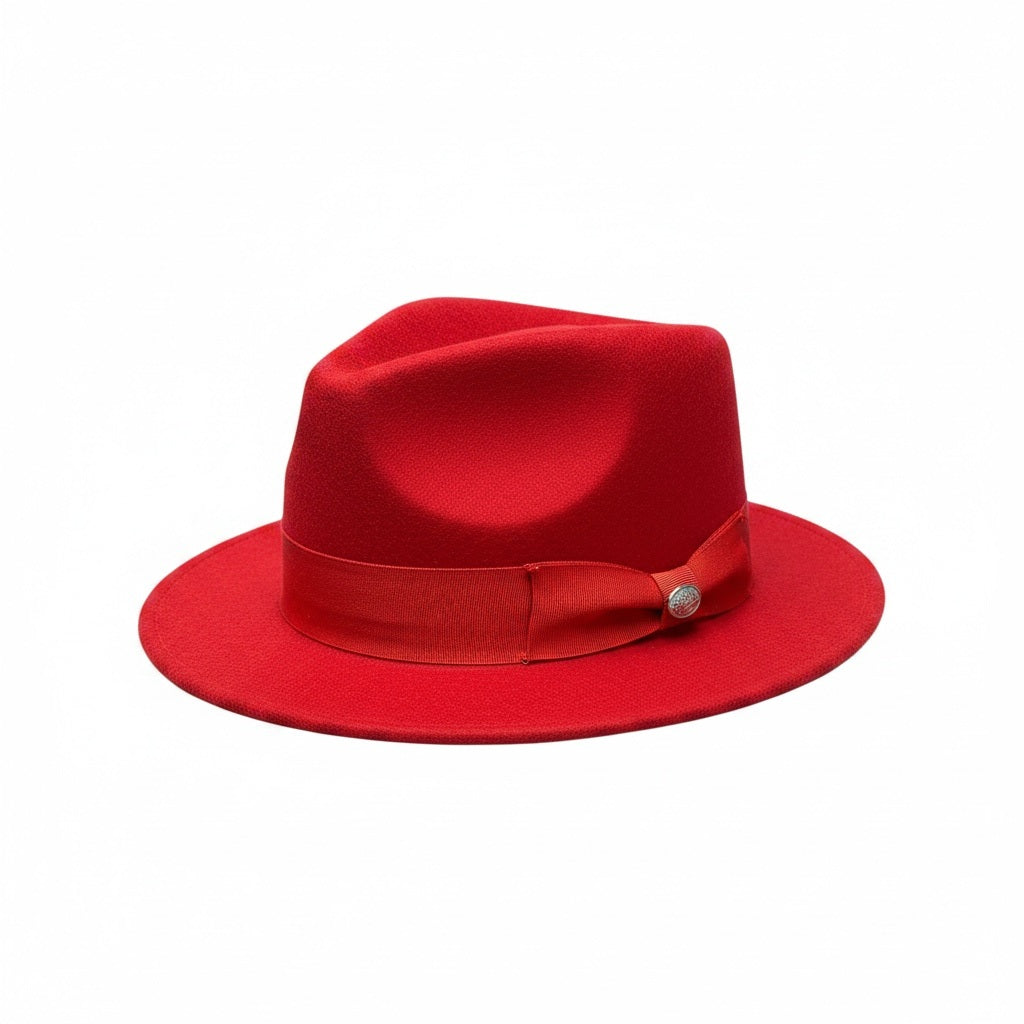DenZe'l Collection Red Wool Solid Size M HATS