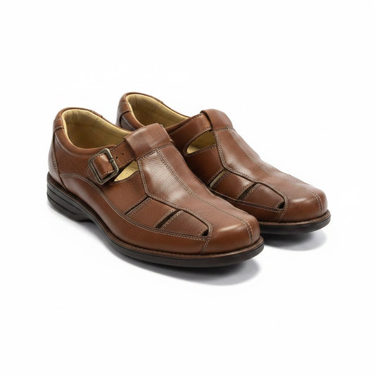Shoe Size 8.5 Johnson Murphy Rust Leather Solid Misc. Shoes