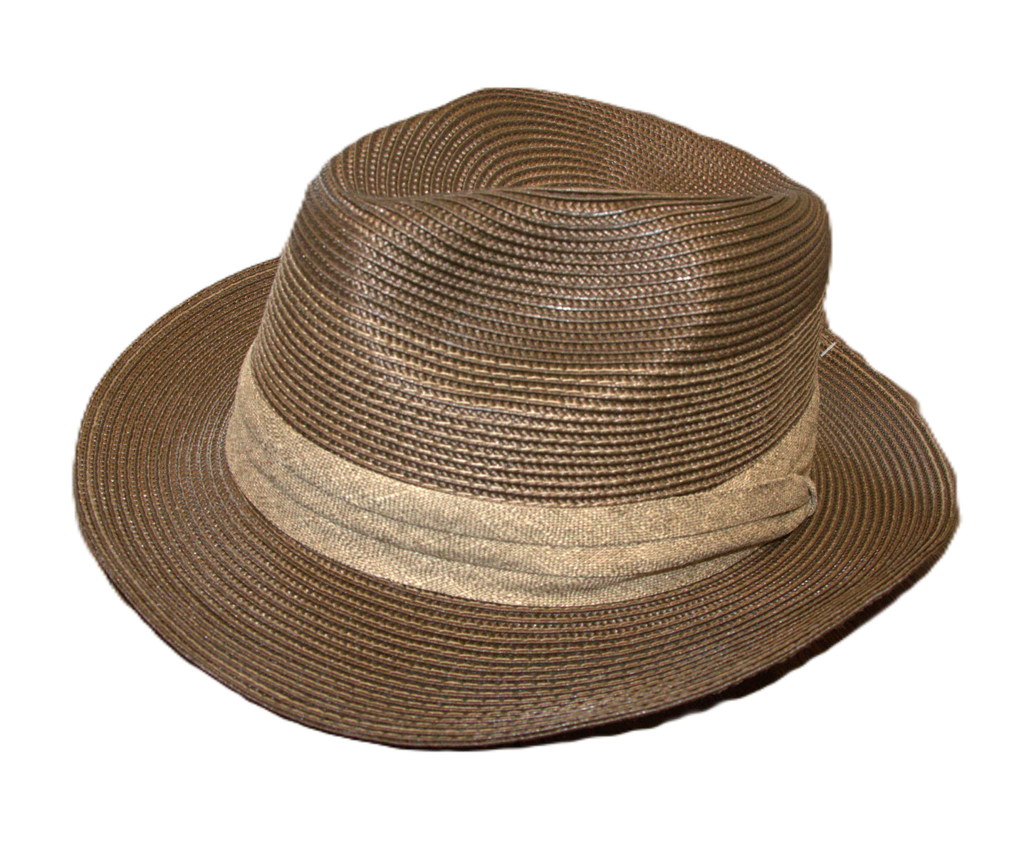 Tidal Tom Brown Straw Solid Size M/L Straw Hats