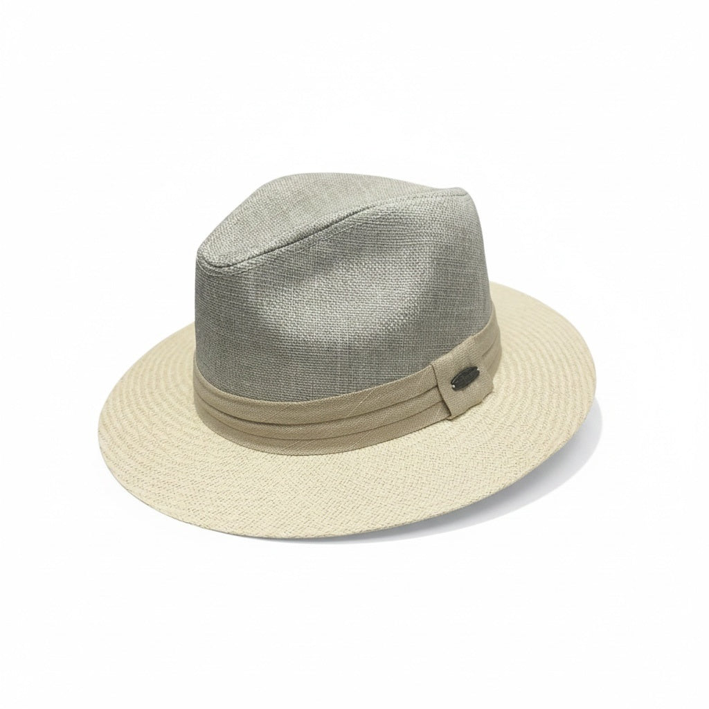 Tidal Tom Lt Cream Straw Solid Size XL Straw Hats