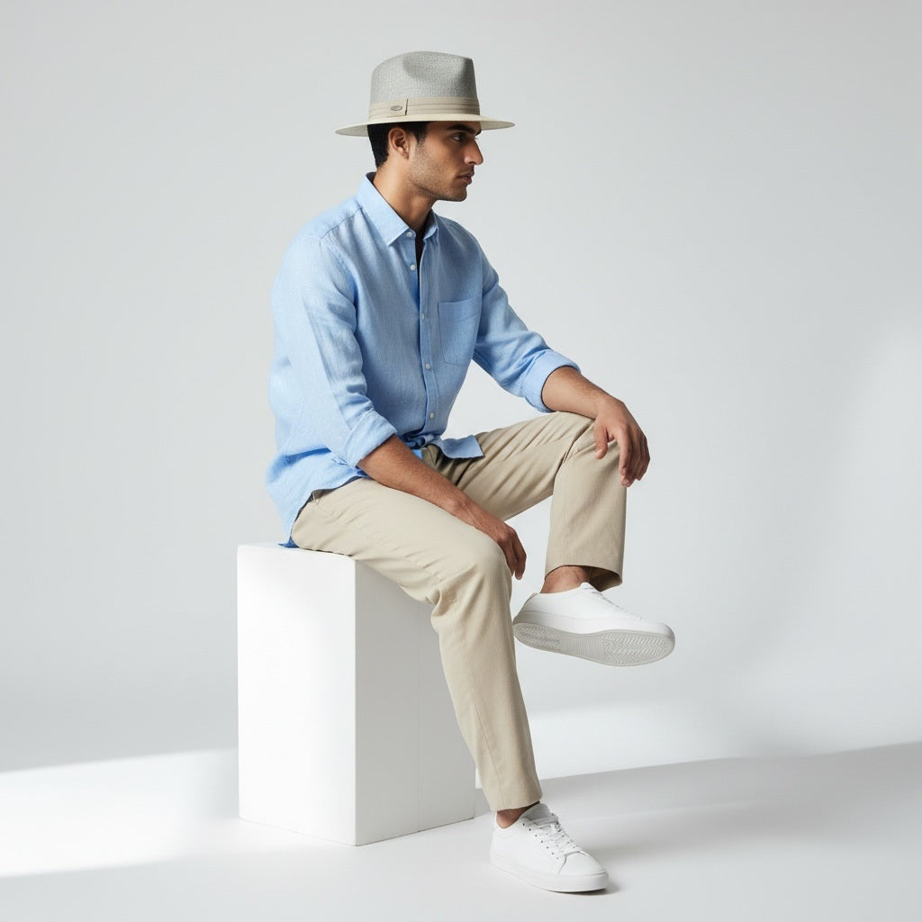 Tidal Tom Lt Cream Straw Solid Size XL Straw Hats