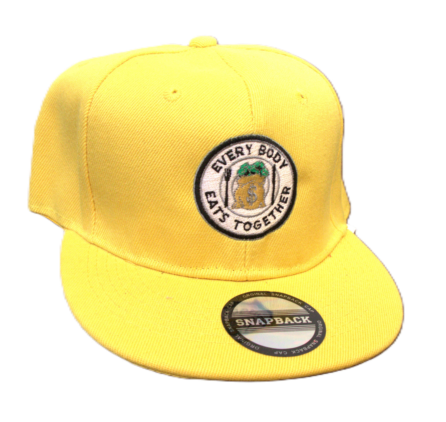 J&W Yellow Acrylic Blend Stitch Design Size One Size Fits HATS