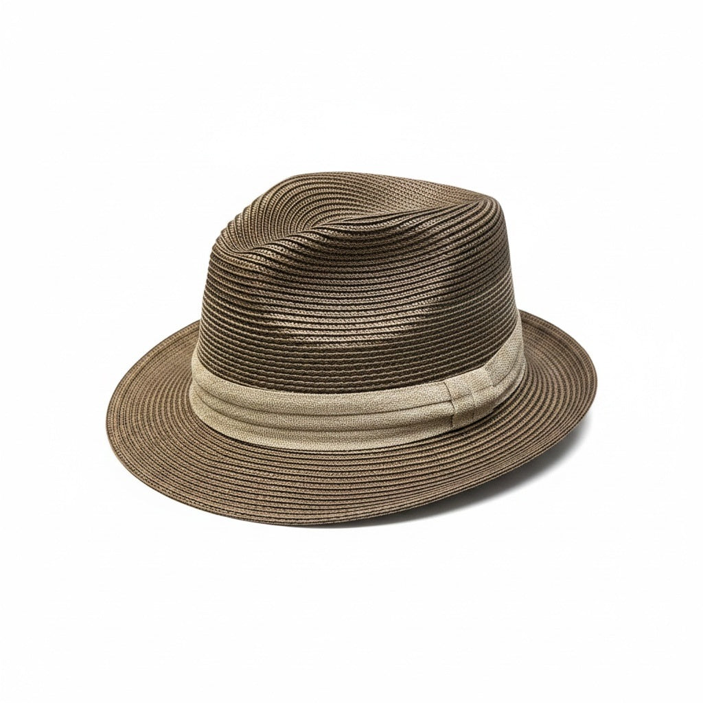 Tidal Tom Brown Straw Solid Size XL Straw Hats