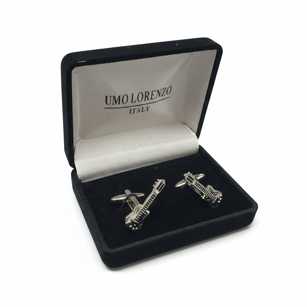 UMO Lorenzo Silver Solid Cufflinks