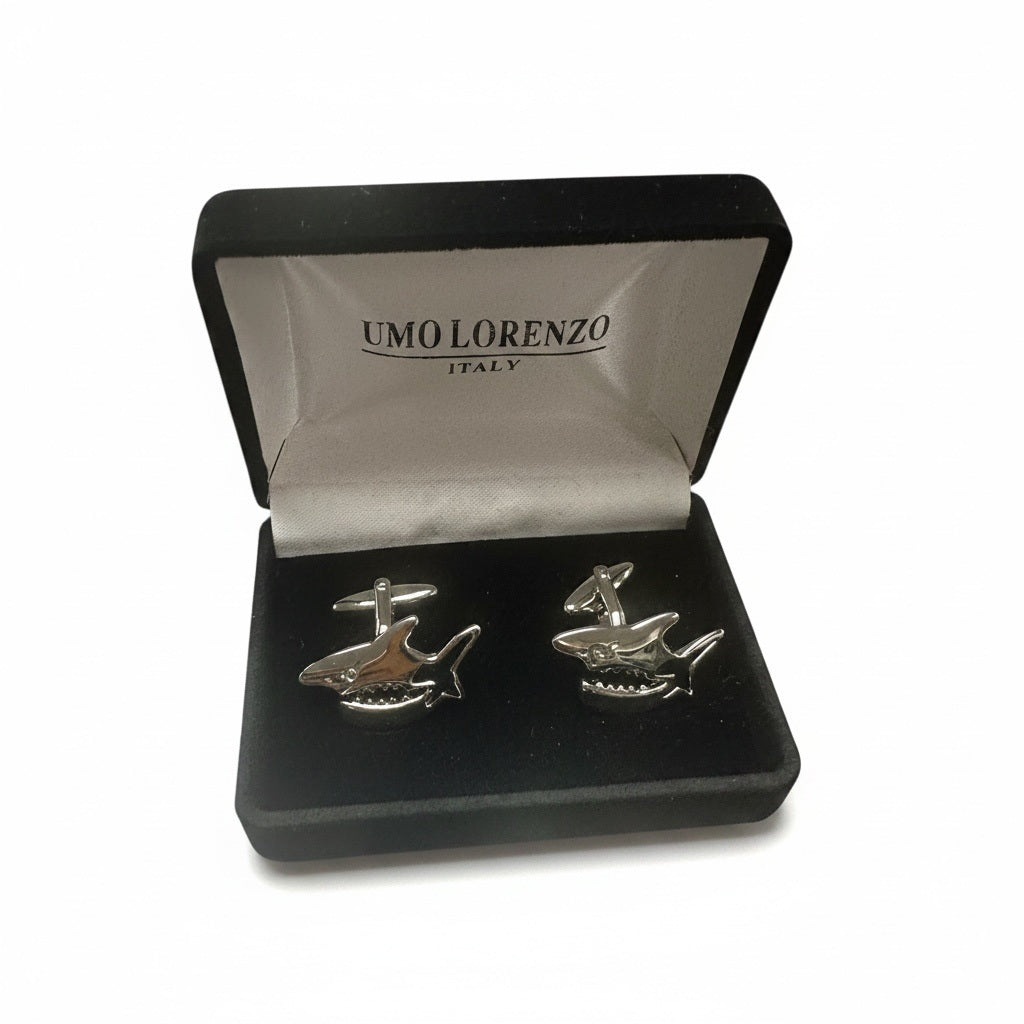 UMO Lorenzo Silver Solid Cufflinks