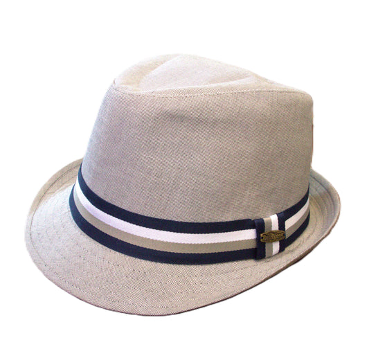 Tidal Tom Gray Polyester Blend Solid Size M/L Straw Hats