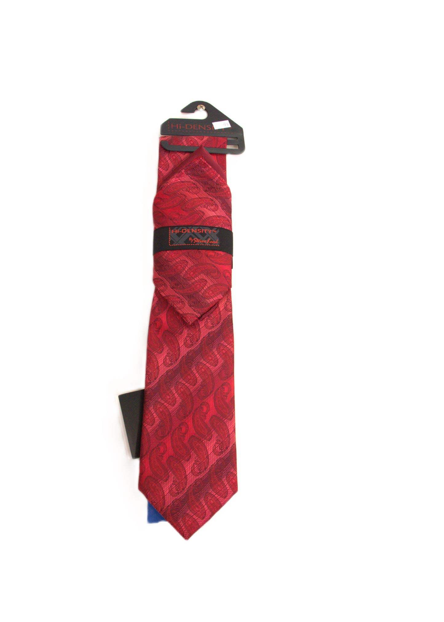 Hi-density Red Silk Paisley Men's Ties