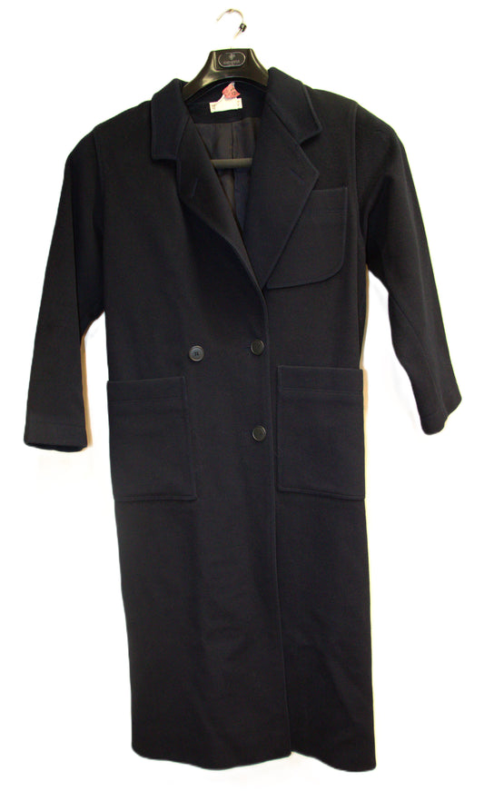 46L Morton Bernard Navy Wool Solid Size 46L Coat