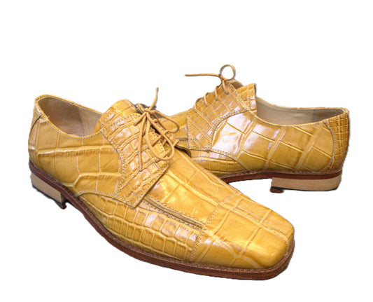 Shoe Size 10.5 Fortune Gold Alligaor Dress Shoes