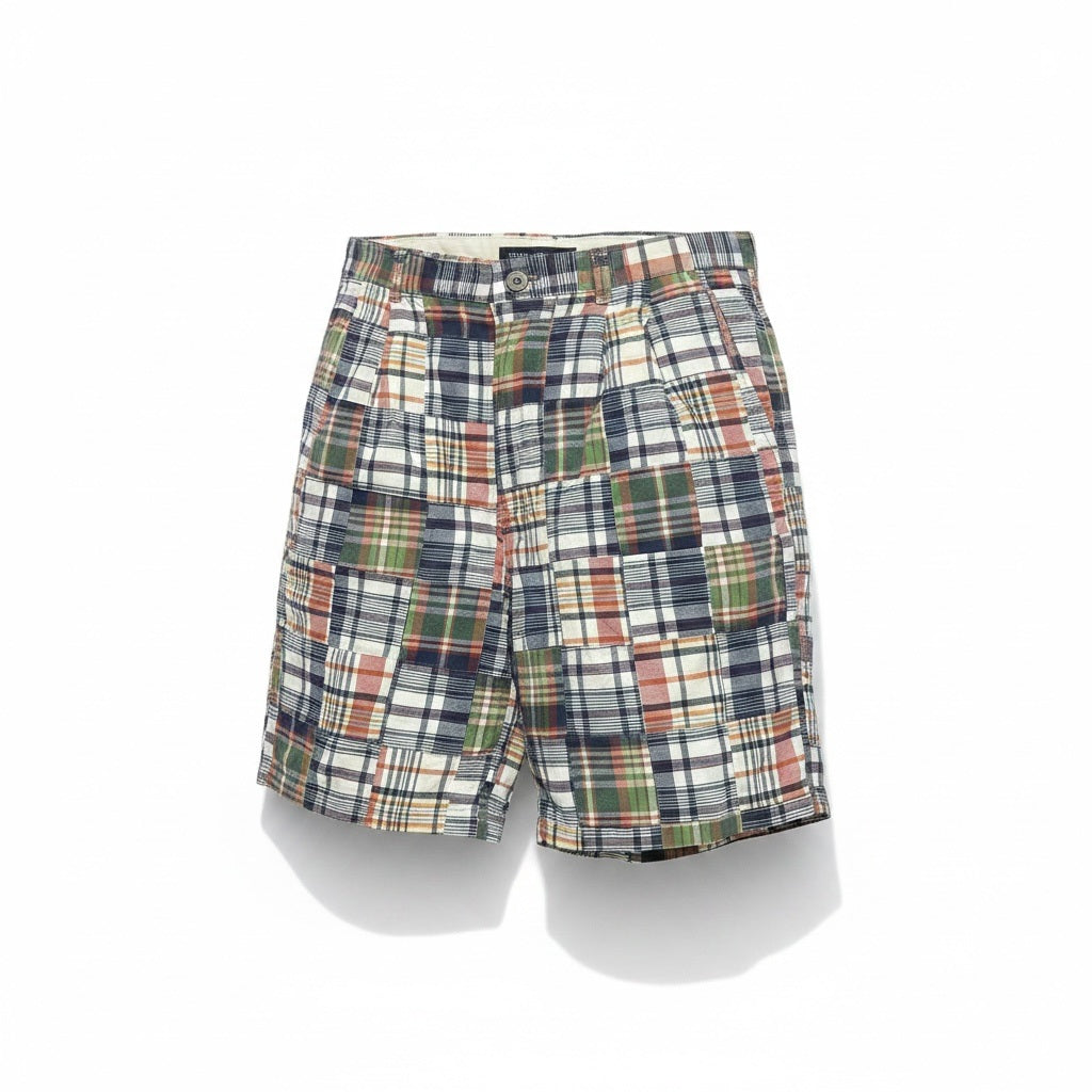 Size 36 Berle Blue/White Cotton Plaid Men's Pants