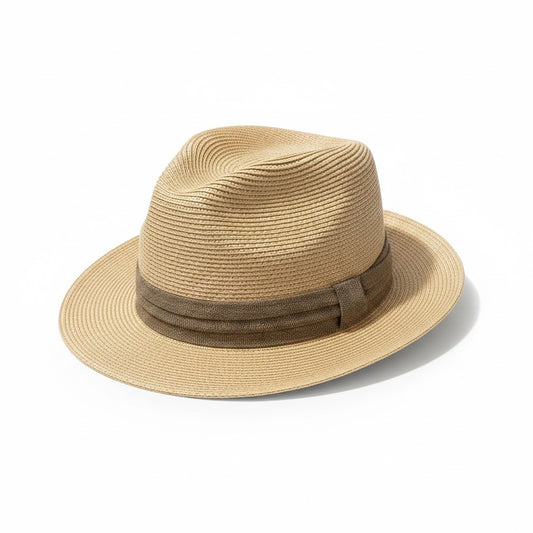Tidal Tom Coco Brown Straw Solid Size XL Straw Hats