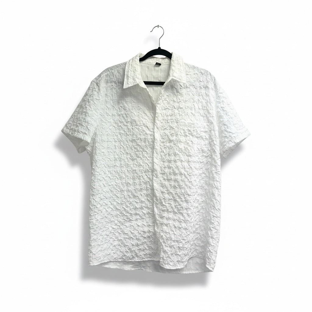 Size 2XL Universal Thread White Stretch Twill Design Pattern Short Sets