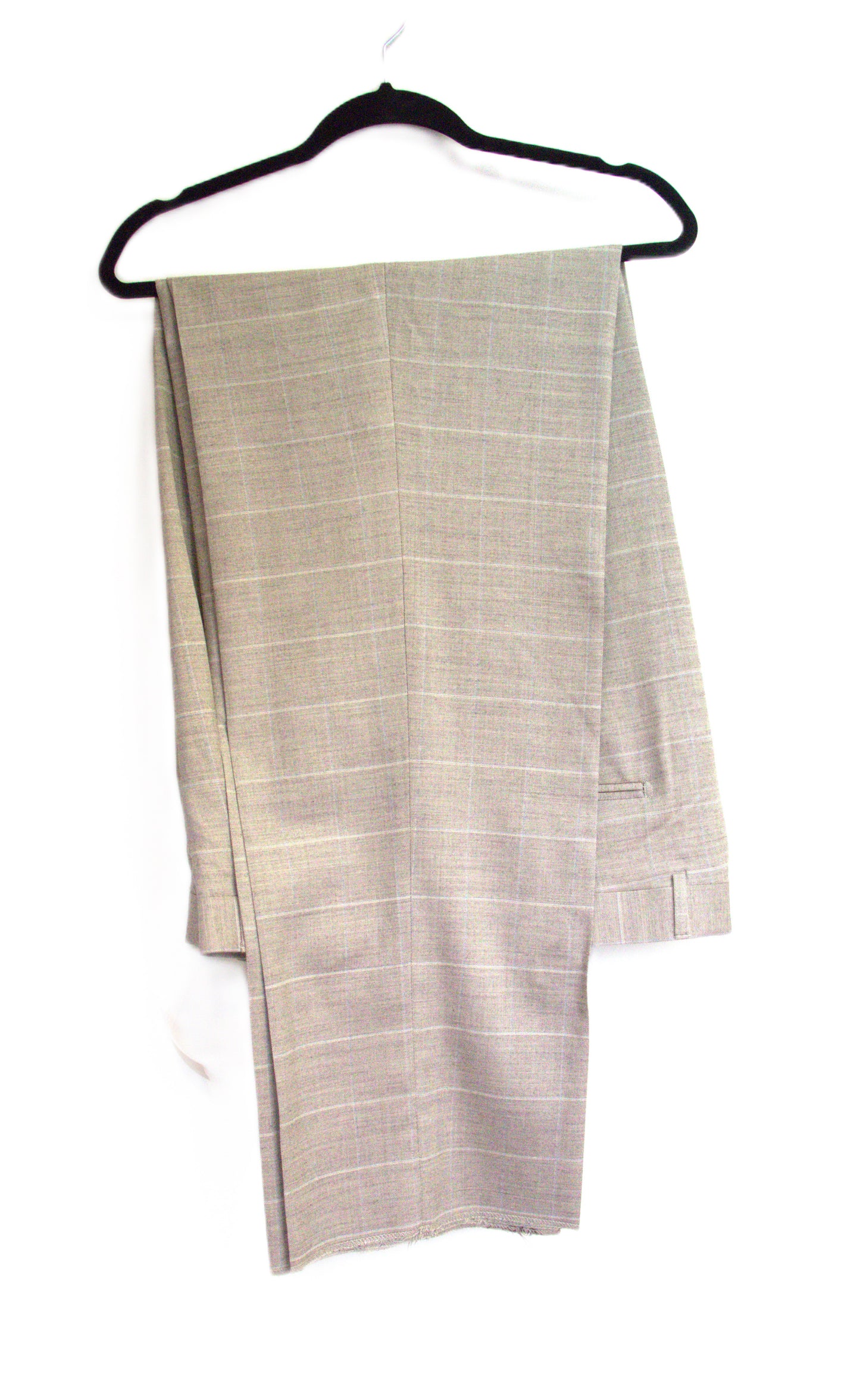 Size 38 MILLINEA Beige Print Wool Squares Men's Pants