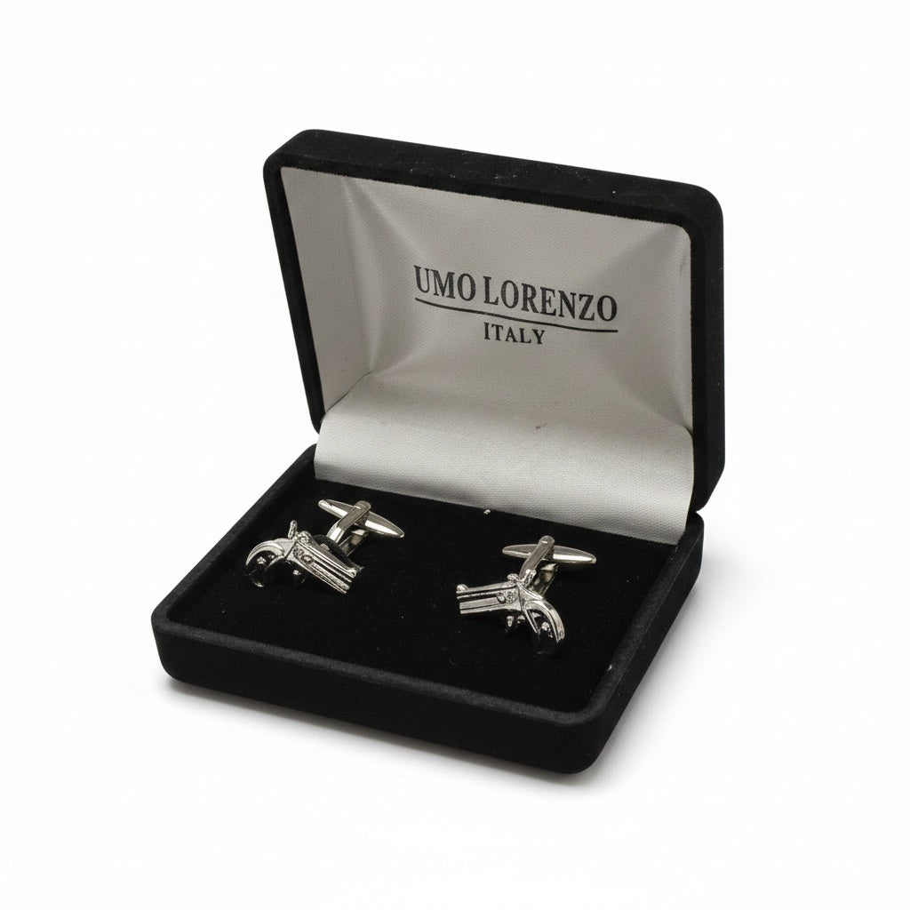 UMO Lorenzo Silver Solid Cufflinks
