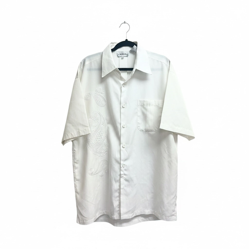 Large Daniel Cremieux OFF WHITE Polyester Solid Size Large Casual Suit