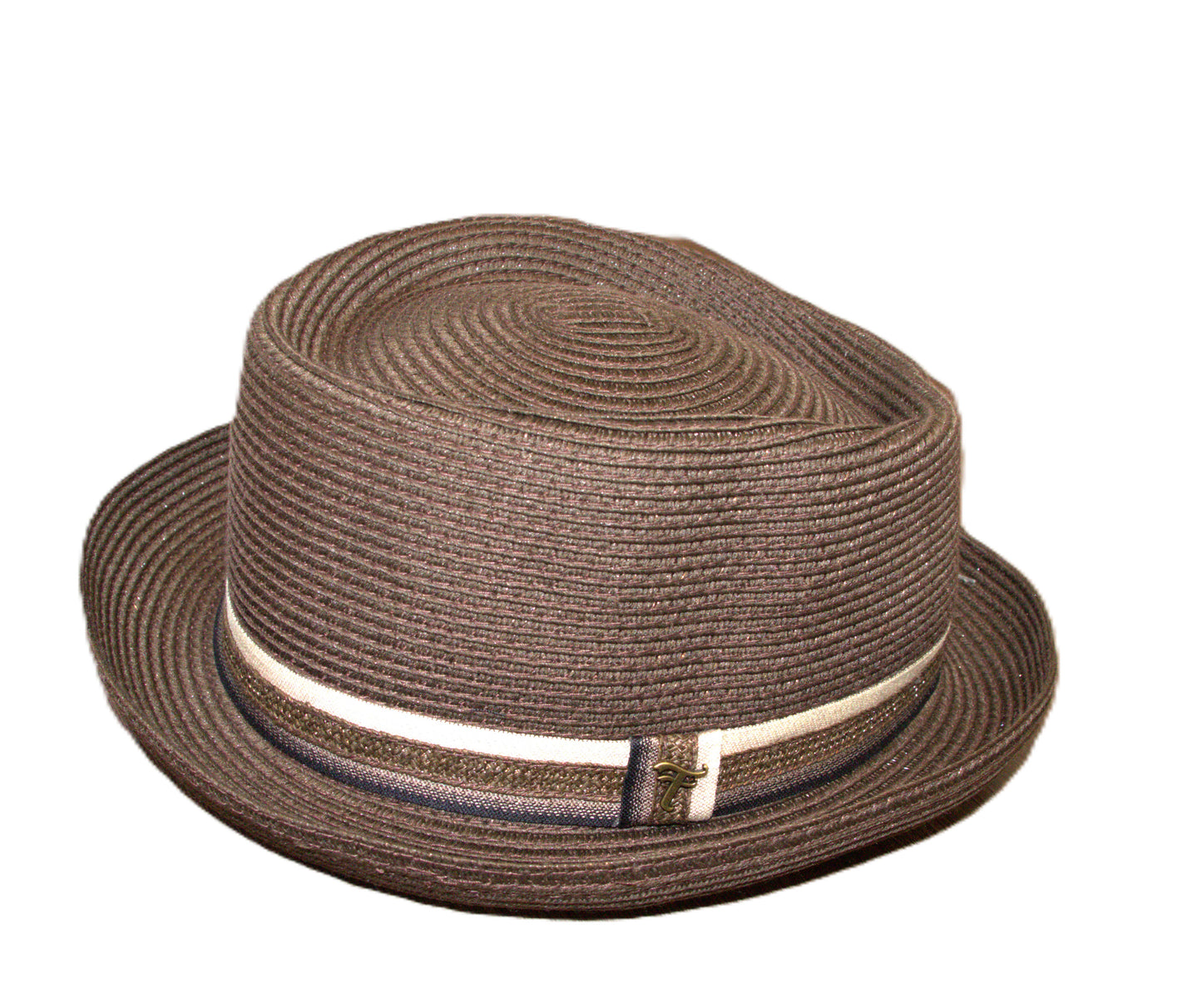 Tidal Tom Brown Straw Solid Size M/L Straw Hats