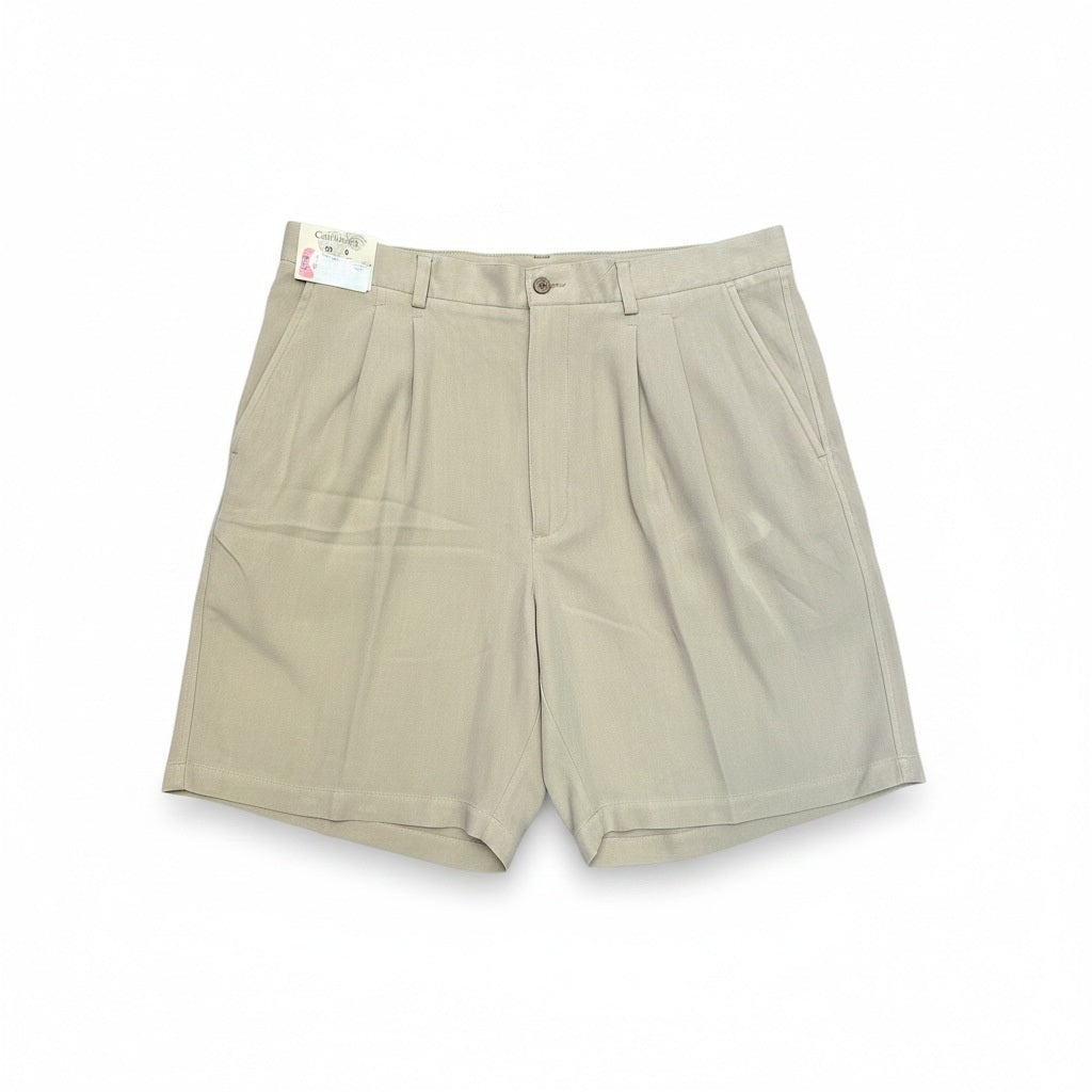Size 40 Caribbean Khaki Silk Shorts
