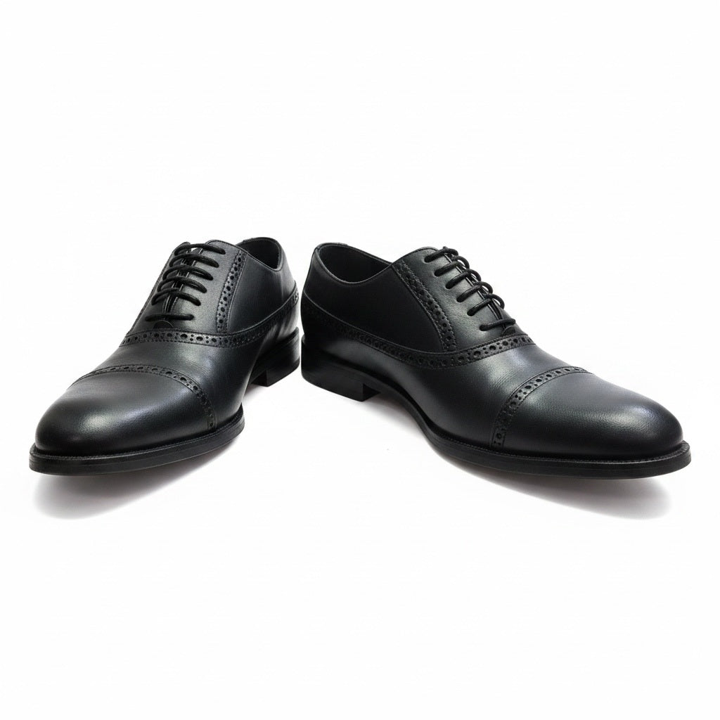 Shoe Size 11 Cole Haan Black Leather Solid Dress Shoes