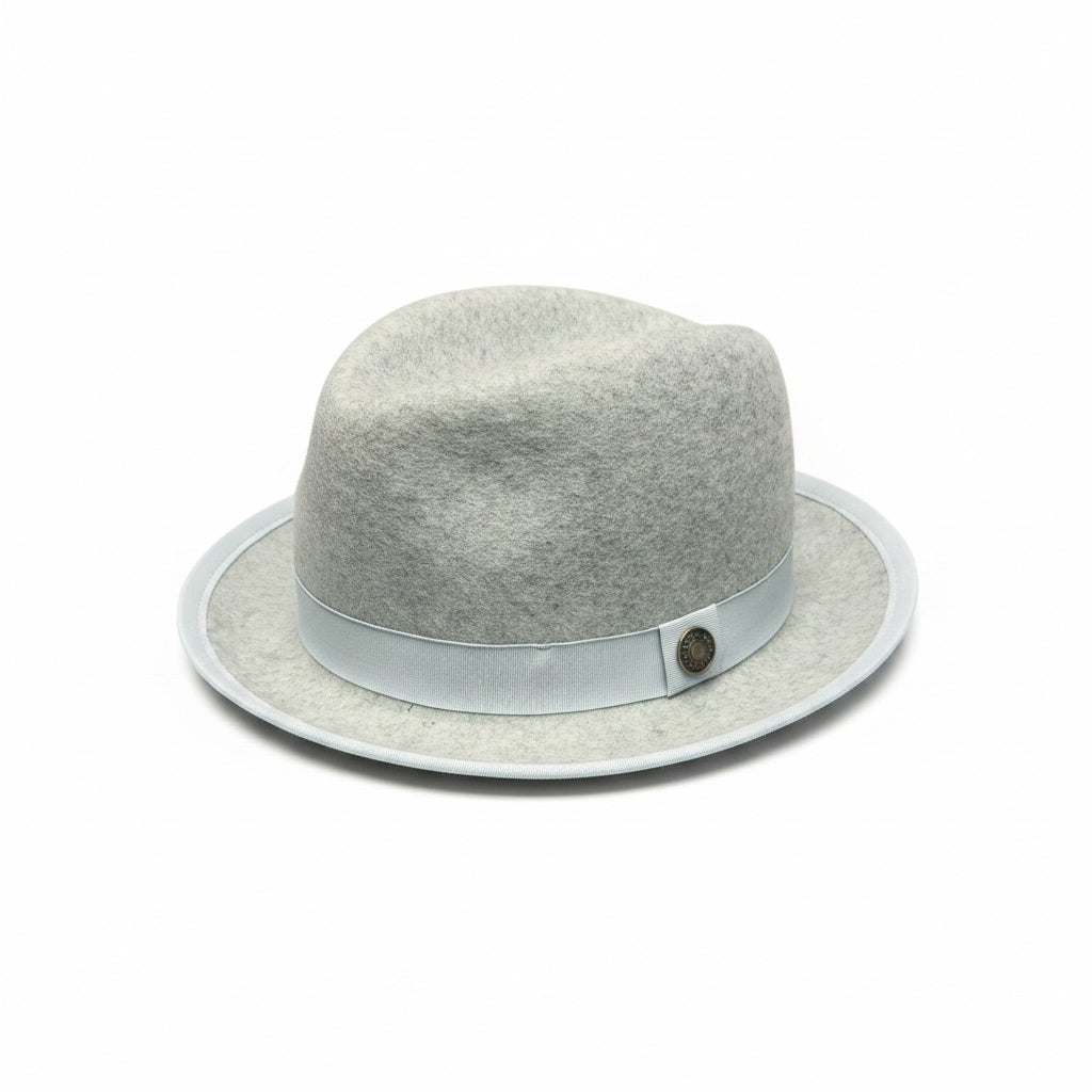 Vin-Hats Gray Felt Solid Size One Size Fits HATS