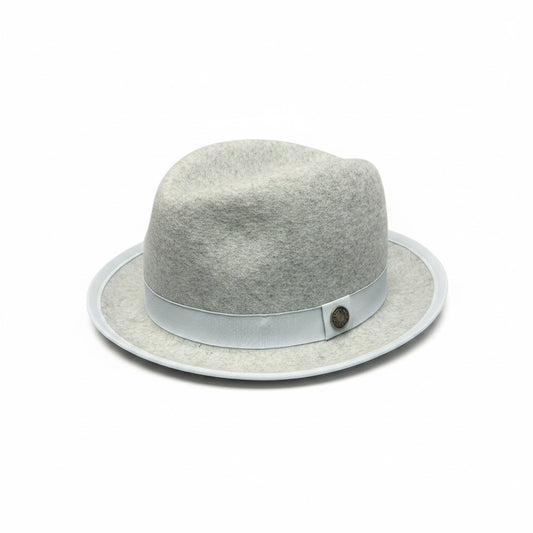 Vin-Hats Gray Felt Solid Size One Size Fits HATS