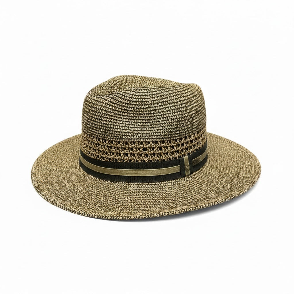 Tidal Tom Brown Straw TWEED Size M/L Straw Hats