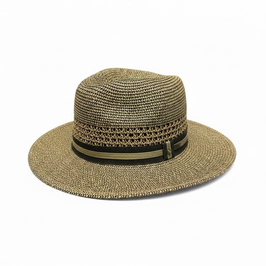 Tidal Tom Brown Straw TWEED Size M/L Straw Hats