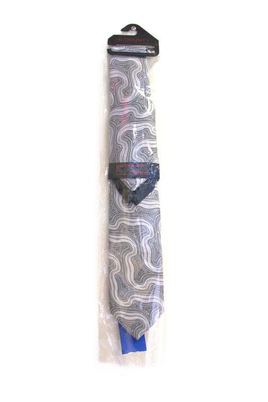 Hi-density Lite Gray Silk Abstract Men's Ties