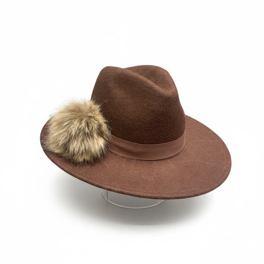 Exclusive Decor BRONZE Wool Solid Fedora