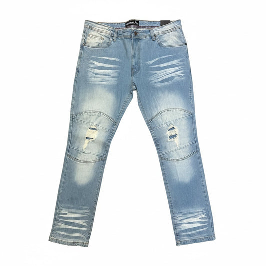 Size 38 ARKE Lt Blue Jean Solid Jeans