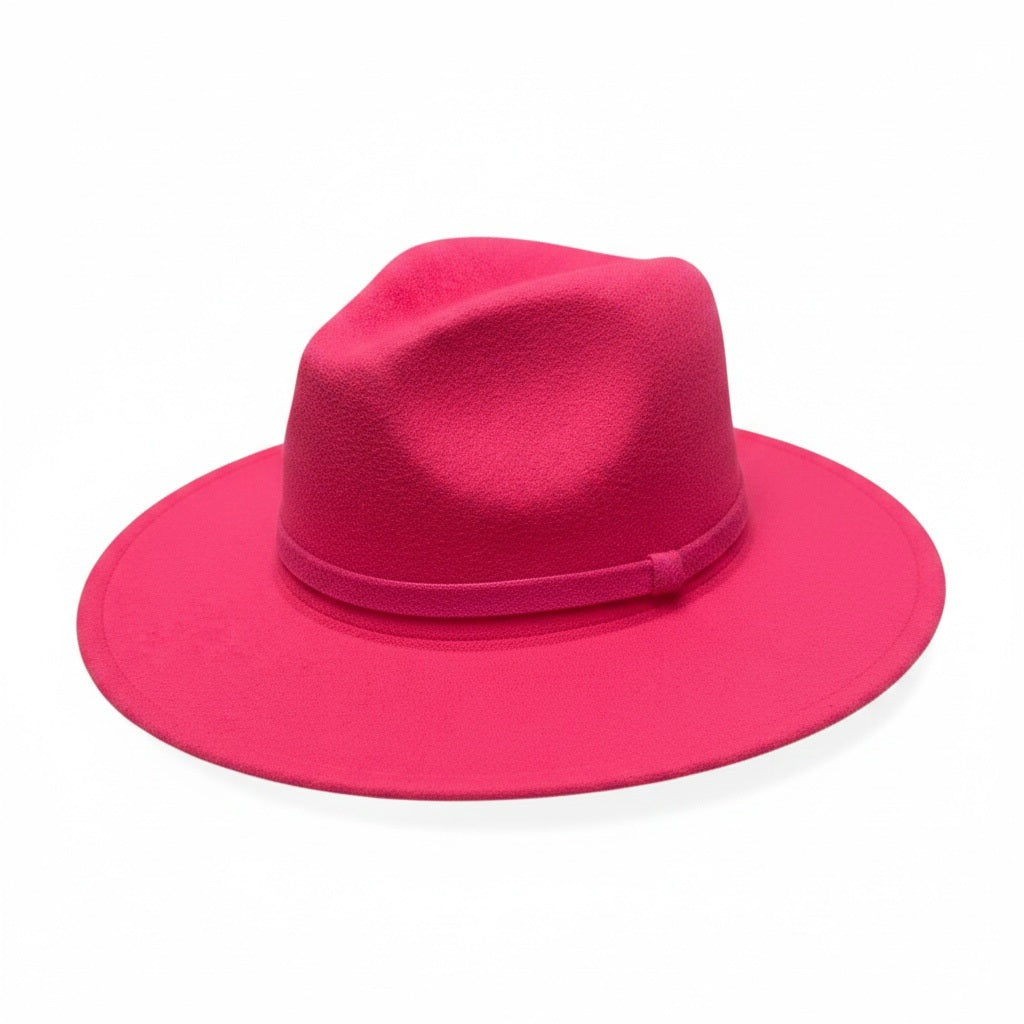 Wild Hill Pink Felt Solid Hats