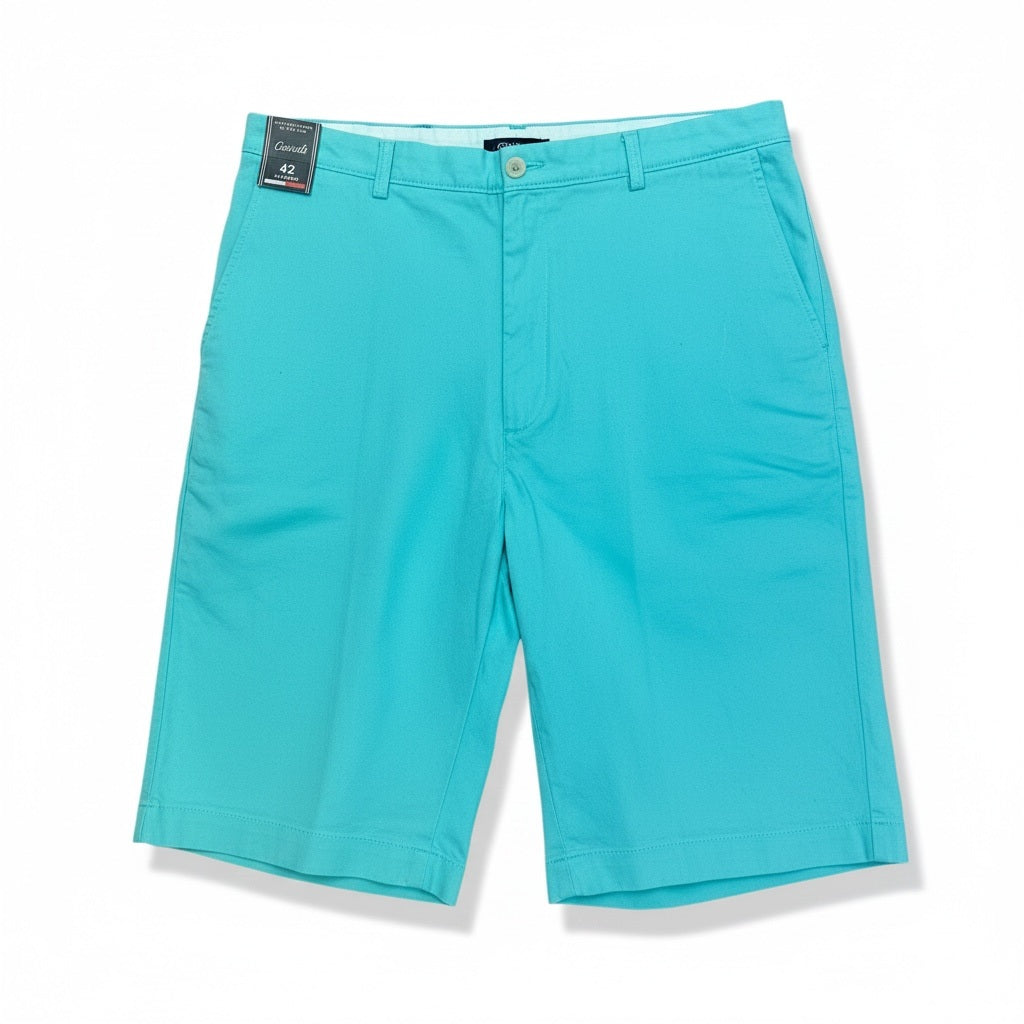 Size 42 Roundtree Yorke Mint Green Cotton Blend Solid Shorts