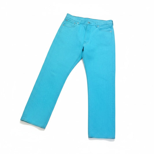 Size 36X34 Levi Coral Blue Jean Solid Jeans