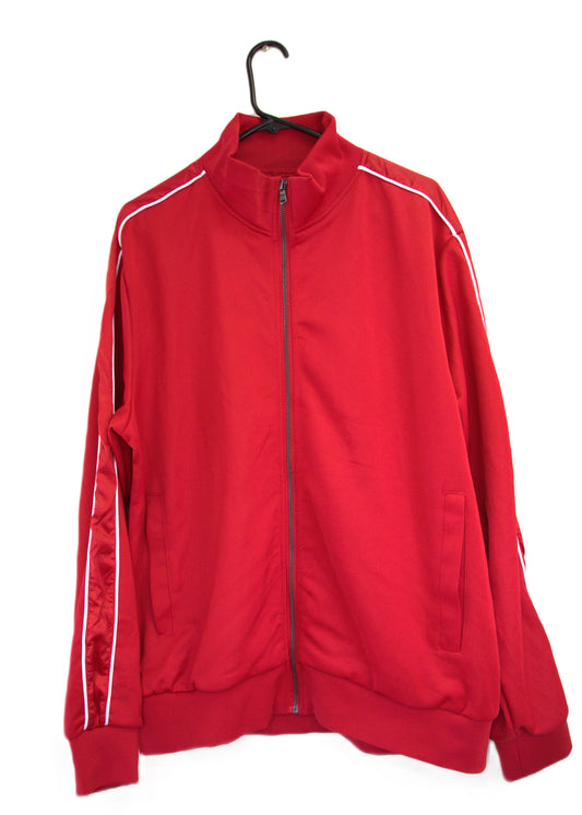 JC Red Polyester Solid Size 2XL Jogging Suit