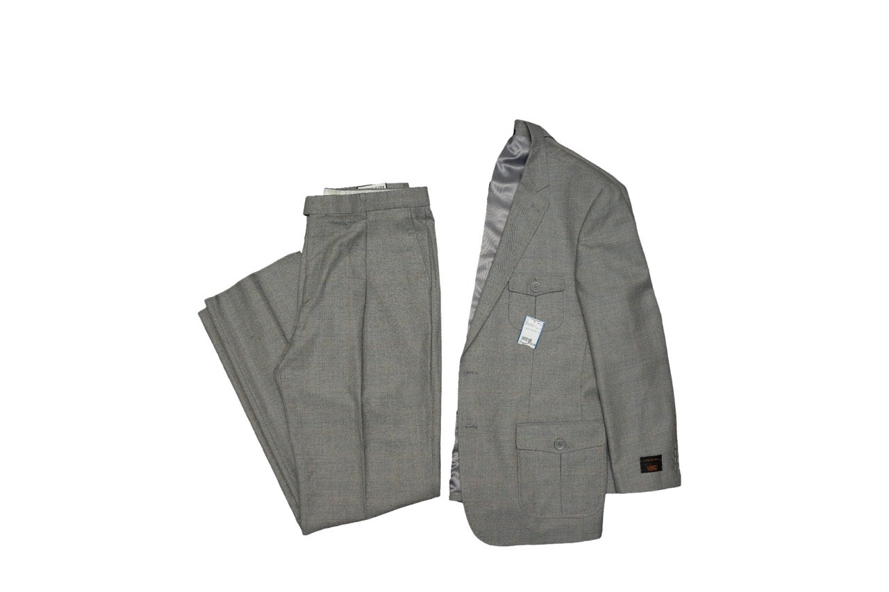 44 Apollo King Gray Wool Suit