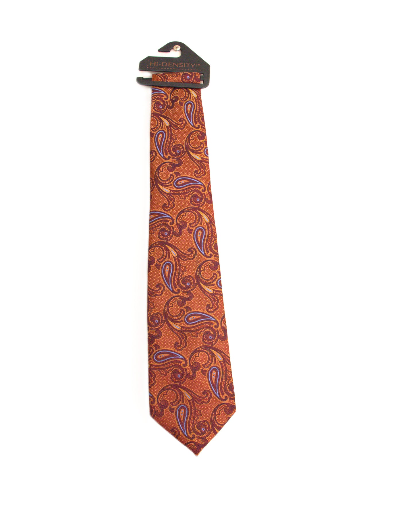 CJ Gabriel Blue/Burgany Silk Blend Paisley Mens Tie